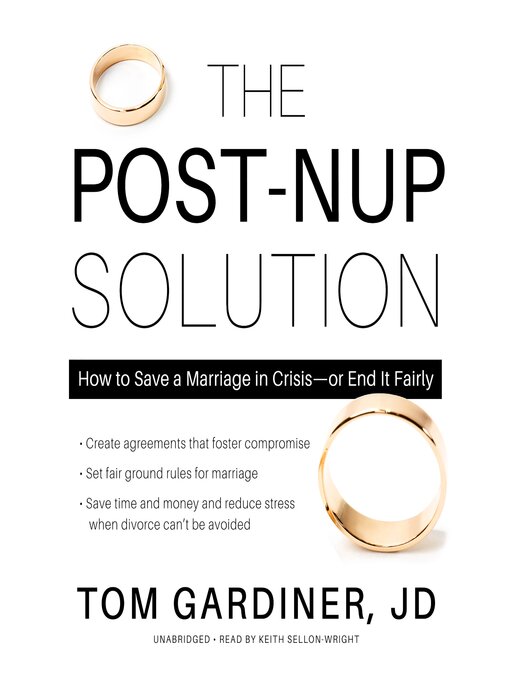 Title details for The Post-Nup Solution by Tom Gardiner - Wait list